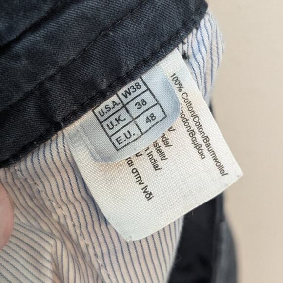 Brooks Brothers 346 Faded Black Flat Front Preppy Cargo Shorts Size 38 - Picture 8 of 11